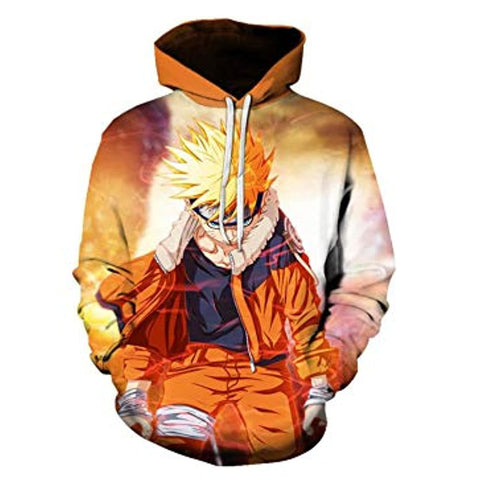 Image of Naruto Anime Character Hoodie Pullover Hoodie
