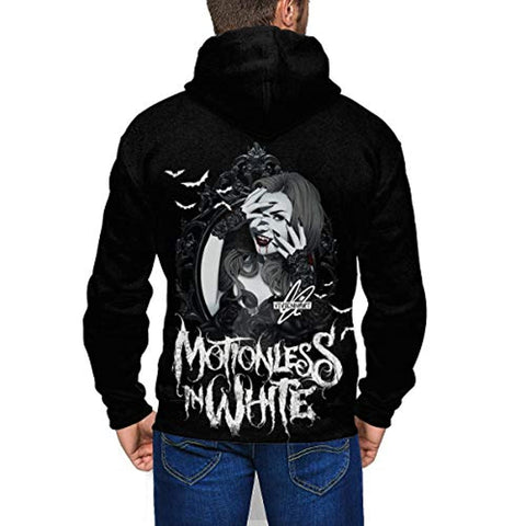 Image of Motionless in White Men's Fashion 3D Printed Zip Hooded Sweatshirt Hoodie