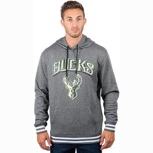 NBA Milwaukee Bucks Men's Focused Fleece Hoodie Sweatshirt Pullover