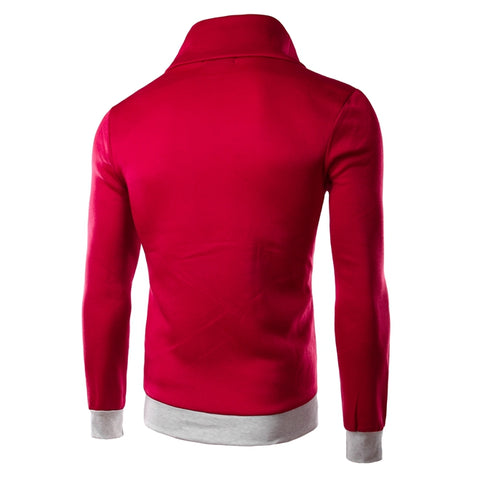 Image of Solid Color Hoodies - Pullover Fleece Purple Red Hoodie