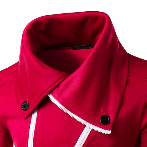 Image of Solid Color Hoodies - Pullover Fleece Purple Red Hoodie
