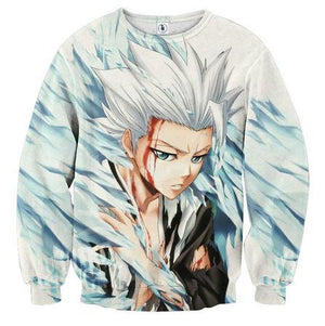 Men Bleach Printing Pullover Sweatshirt