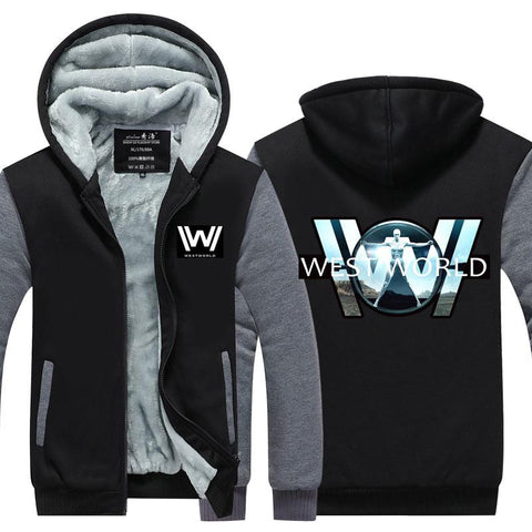 Image of Westworld Zipper Jacket Hoodie Sportswear