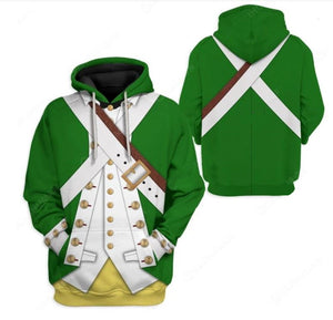 Historical Personage Continental Marines 3D Printed Cosplay Hoodie