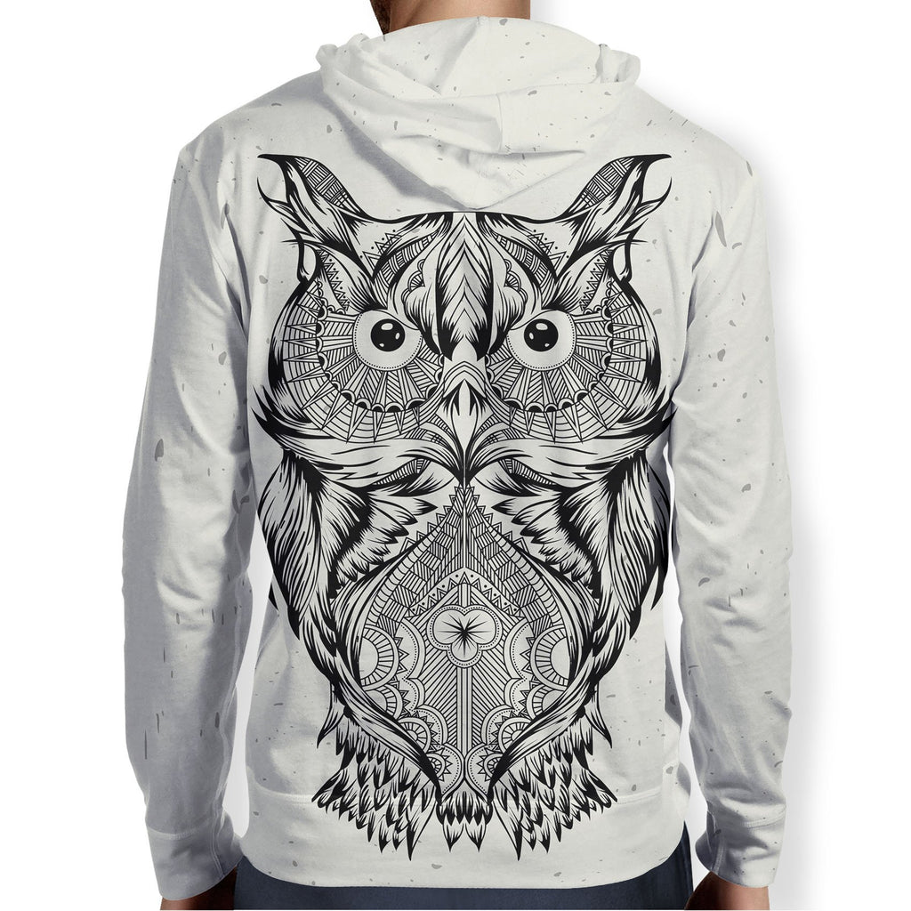 Black and White Owl Hoodie