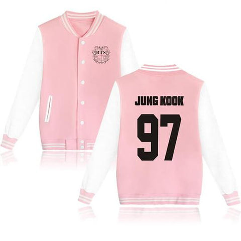 Image of BTS Coat - BTS JUNG KOOK Striped Super Cool Jacket