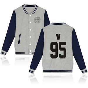 BTS Coat - BTS V Striped Super Cool Jacket