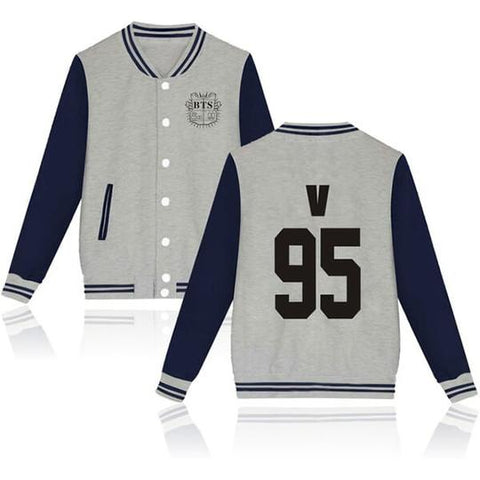 Image of BTS Coat - BTS V Striped Super Cool Jacket