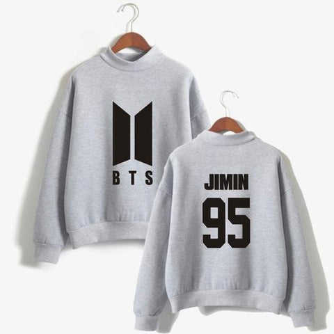 Image of BTS Sweatshirt - BTS Bias Turtleneck Super Cool Sweatshirt