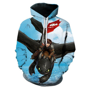 How to Train Your Dragon Cartoon 3D Print Hoody Sweatshirt Hoodies