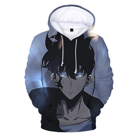 Image of Anime Solo Leveling Sung Jin Woo 3D Printed Hoodies Sweatshirts