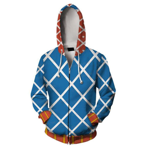 Image of JoJo's Bizarre Adventure Hoodies - GUIDO MISTA Cosplay Zip Up Hoodie