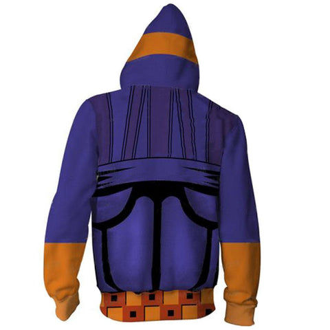 Image of JoJo's Bizarre Adventure Hoodies - Ghirga Narancia Purple Zip Up Hoodie