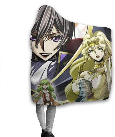 Image of Anime Code Geass Flannel Hooded Blanket