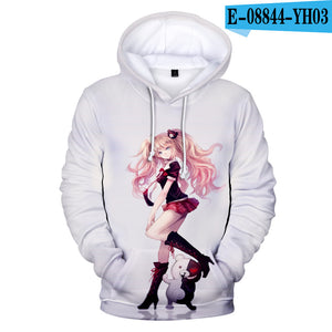 Danganronpa Monokuma Unisex 3D Hoodie Sweatshirt Hooded Streetwear