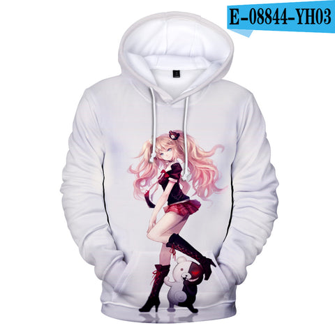 Image of Danganronpa Monokuma Unisex 3D Hoodie Sweatshirt Hooded Streetwear