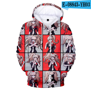 Danganronpa Monokuma Unisex 3D Hoodie Sweatshirt Hooded Streetwear