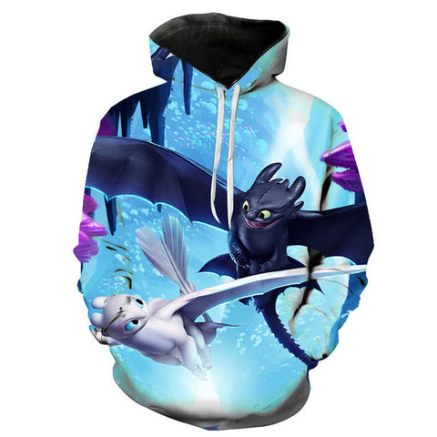 Image of How To Train Your Dragon The Hidden World Hoodies - 3D Print Casual Cool Sweatshirt Pullover