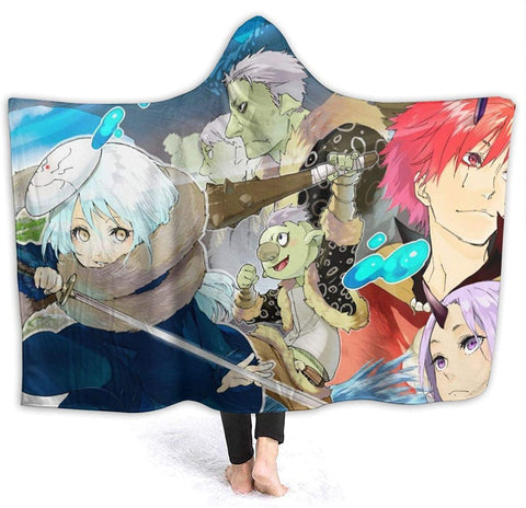 Image of That Time I Got Reincarnated as a Slime Hooded Blanket - Flannel Hooded Cloak