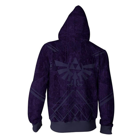 Image of Unisex Hoodies The Legend of Zelda Zip Up 3D Print Jacket