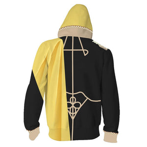 Unisex GOLDEN DEER Hoodies Fire Emblem: Three Houses Zip Up 3D Print Jacket Sweatshirt