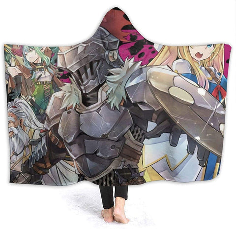 Image of Anime Goblin Slayer Flannel Hooded Blanket Cloak