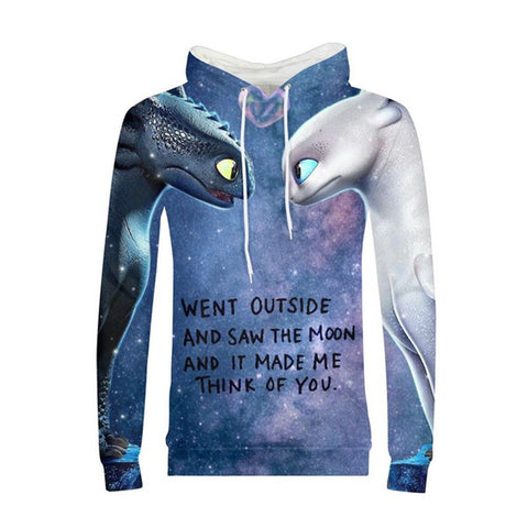 Image of How To Train Your Dragon Cartoon Sweatshirt Hoodies