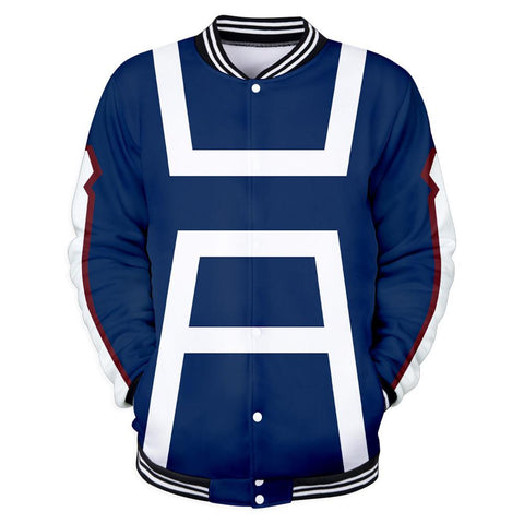 Image of Boku No Hero Academia My Hero Academia Costume Training Baseball Jacket Unisex