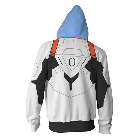 Image of Unisex Ayanami Rei Hoodies EVA Zip Up 3D Print Jacket