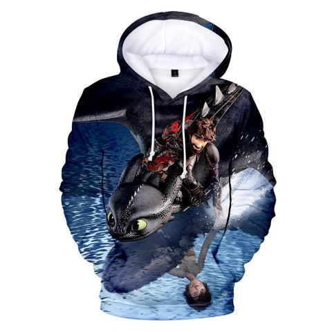 Image of How To Train Your Dragon 3D Printed Sweatshirts - Fashion Hooded Hoodies