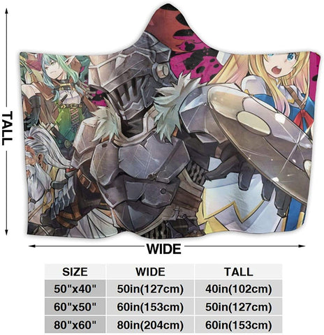 Image of Anime Goblin Slayer Flannel Hooded Blanket Cloak