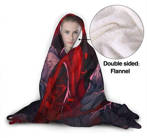 Image of Anime Tokyo Ghoul Hooded Blanket - Flannel Hooded Cloak