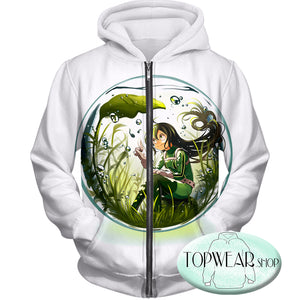 My Hero Academia Hoodies - Amazing Rainy Season Hero Froppy Asui Pullover Hoodie