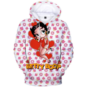 Betty Boop 3D Printed Sweatshirt Hoodies