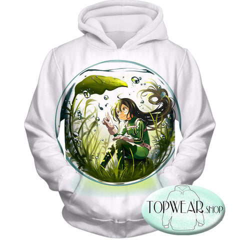 Image of My Hero Academia Sweatshirts - Amazing Rainy Season Hero Froppy Asui Sweatshirt