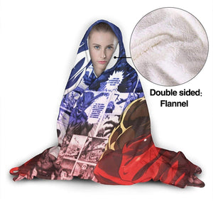 Anime One Punch Man Hooded Blanket - Anti-Wrinkle Flannel Hooded Cloak