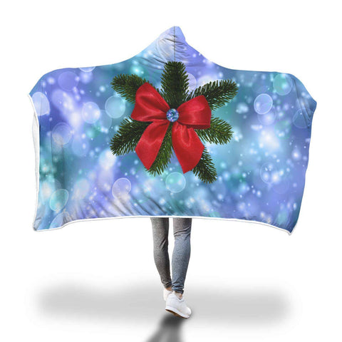 Image of We Need A Little Gift Hooded Blanket - Christmas Knot Blanket