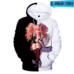 Danganronpa Monokuma Unisex 3D Hoodie Sweatshirt Hooded Streetwear