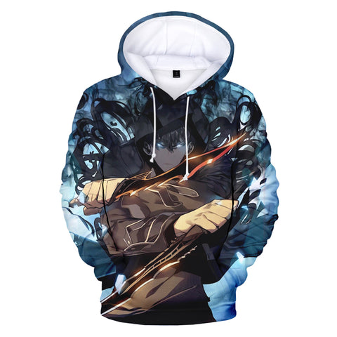 Image of Anime Solo Leveling Sung Jin Woo 3D Printed Hoodies Sweatshirts