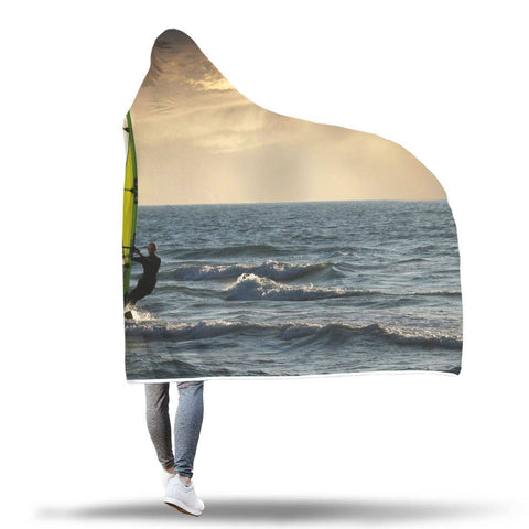 Image of Winds UpHooded Blanket - Sailboat Sea Blanket