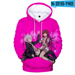 Danganronpa Monokuma Unisex 3D Hoodie Sweatshirt Hooded Streetwear