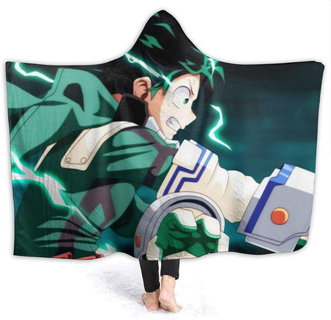 Image of Anime My Hero Academia Hooded Blanket - Flannel Hooded Cloak