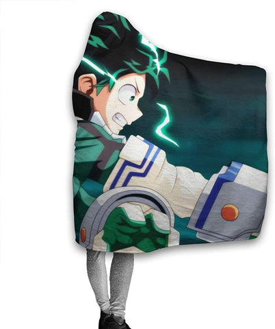 Image of Anime My Hero Academia Hooded Blanket - Flannel Hooded Cloak