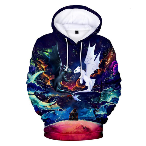 Image of How To Train Your Dragon 3D Printed Hoodies - Fashion Hooded Sweatshirts