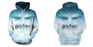 Harry Potter Hoodie—— Unisex 3D Print Lord Voldemort Eyes Hoodie