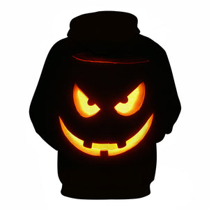 Halloween GrimacePumpkin Lamp 3D Printed Hoodie