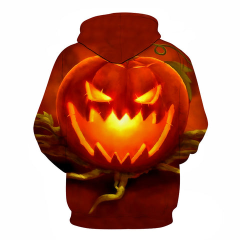 Image of Halloween Cirrus Pumpkin Lamp 3D Printed Hoodie