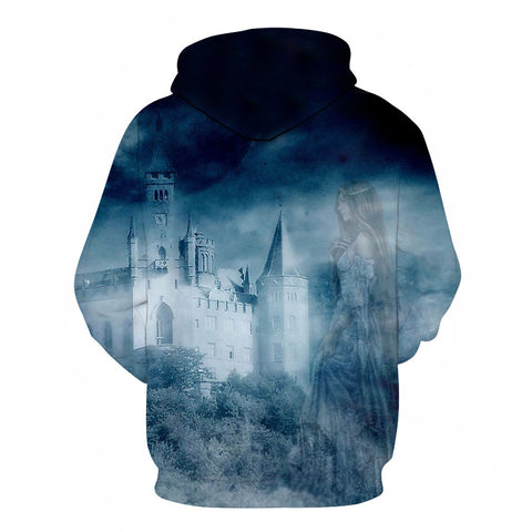 Image of Halloween Devil Skull 3D Printed Castle Hoodie