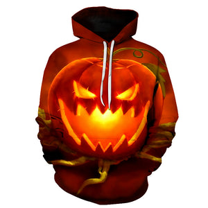 Halloween Cirrus Pumpkin Lamp 3D Printed Hoodie