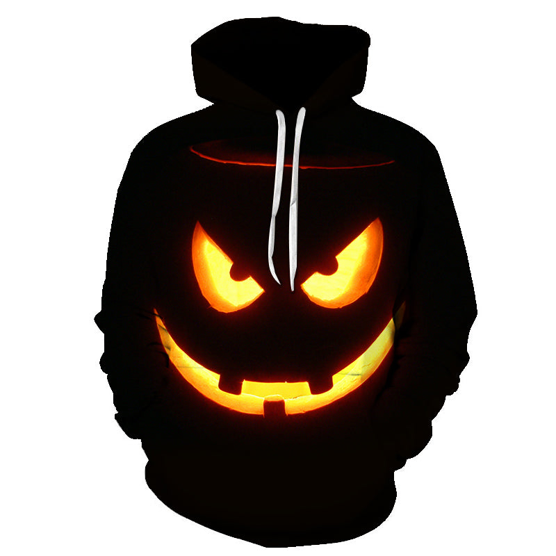Halloween GrimacePumpkin Lamp 3D Printed Hoodie